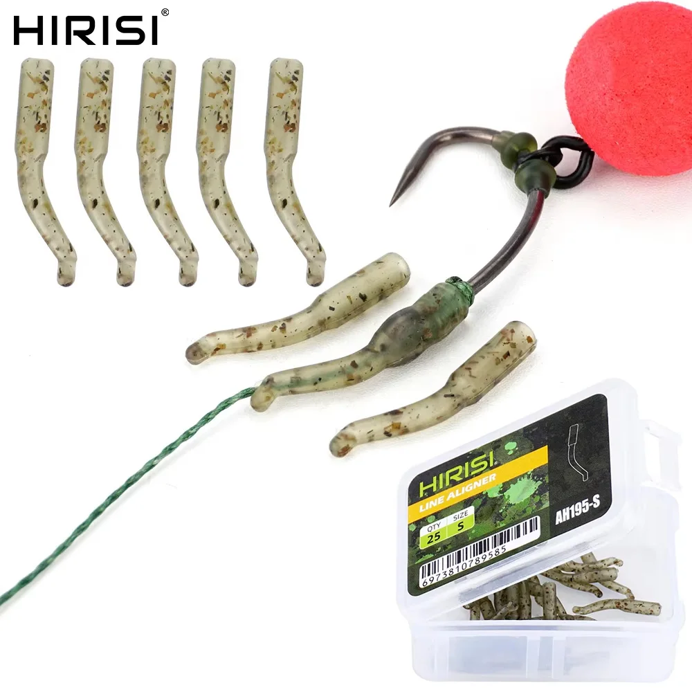 Hirisi 25/50 stücke Karpfen Angeln Zubehör Karpfen Haken Hülse Ende Tackle Angeln Wirbel AH195 Angeln Terminal Tackle