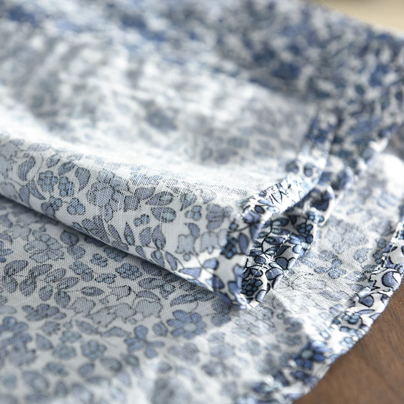 Floral Short Sleeve Shirts for Men Summer New Plus Size Casual Loose Cotton Linen Shirts
