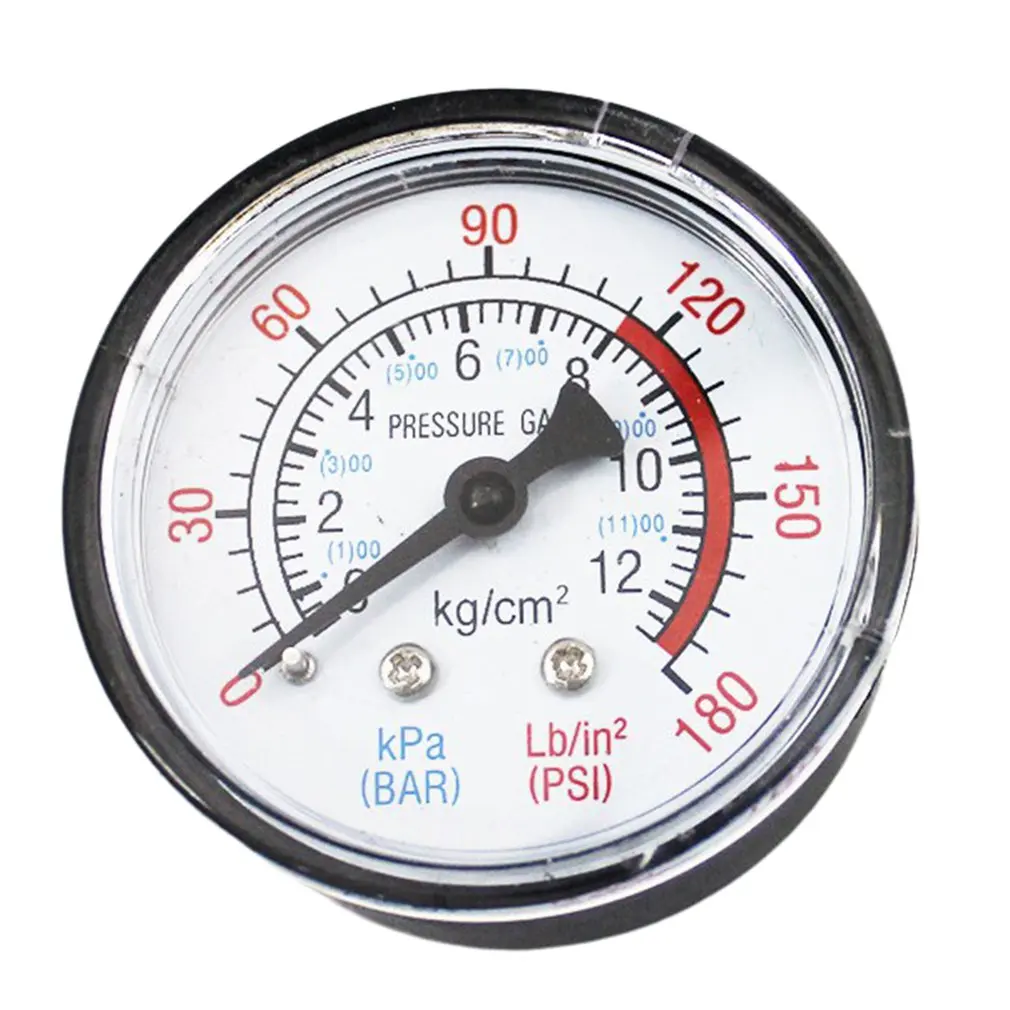 Vacuum Manometer Mini Dial Dual Scale Dial Gauge 1/4" NPT 30HG/0PS Vacuum Pressure Meter 2" Dial