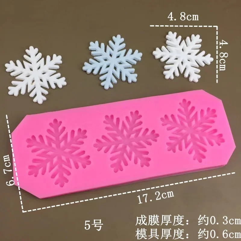 Snowflake Chocolate Fondant DIY Silicone Mold Baking Cooking Decorating  Tools Party Cake Around Decoration Christmas Winter Gift - AliExpress