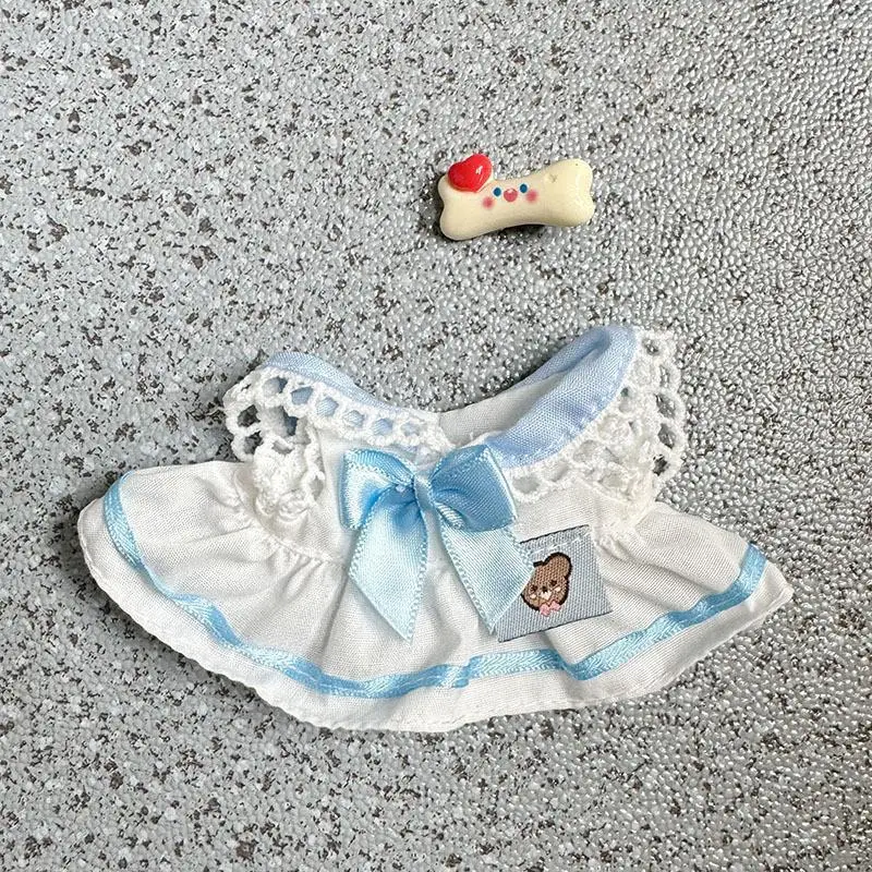 thumbnail image 1 of Ropa para muñecas de peluche en miniatura de 17 cm, accesorios, suéter de calle universitaria, ropa para muñecas Labubu Idol, 1 of 5