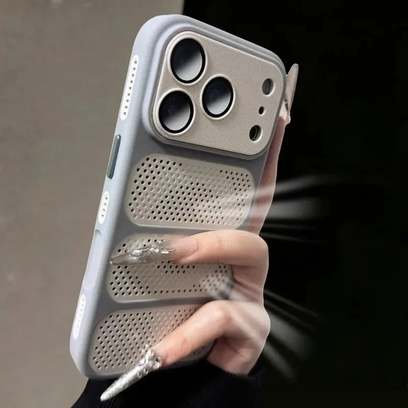 Enhanced Magnetic Cooling Shockproof Phone Case with Heat Dissipation and Hard PC Back Cover