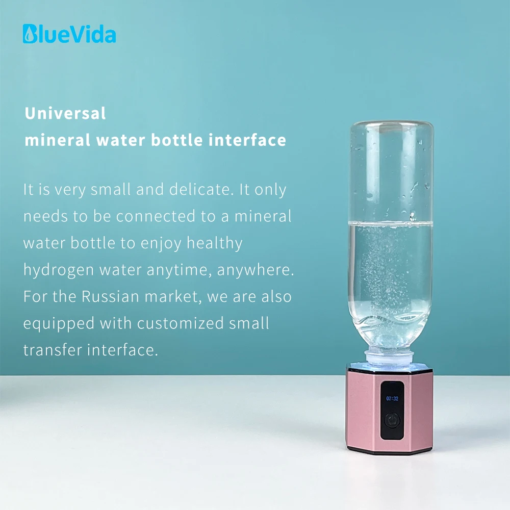 Bluevida Unique Best Hydrogen Water Generator Antioxidant ORP Hydrogen Maker & Water Hydrogenator Easy Breath H2- Max 6000ppb