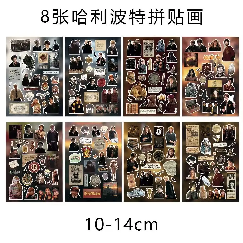 8 adesivi puzzle carini per creare un volto a cartone animato, per decorare fai da te telefono, laptop, valigie, skateboard, graffiti. - immagine 3