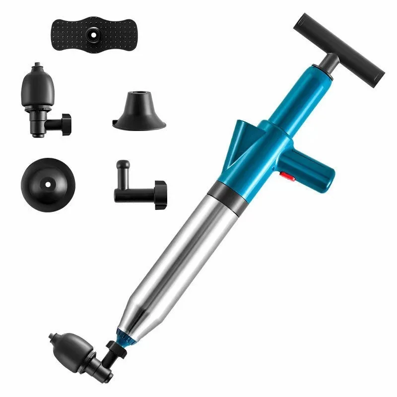 

Toilet Plunger Drain Cleaner High Pressure Air Drain Blaster Manual Pneumatic Dredge Tool for Bathroom Clog Remover Pipe Plunger