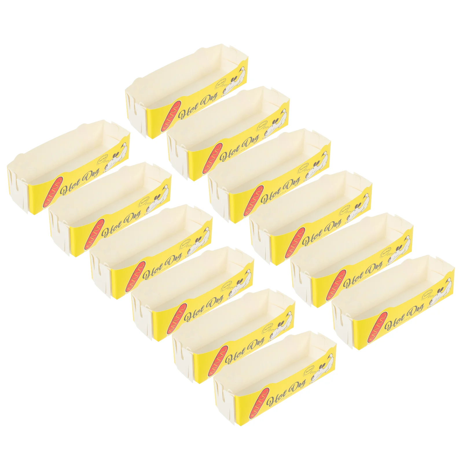 Disposable Food Trays 50pcs Foldable Paper Serving Tray