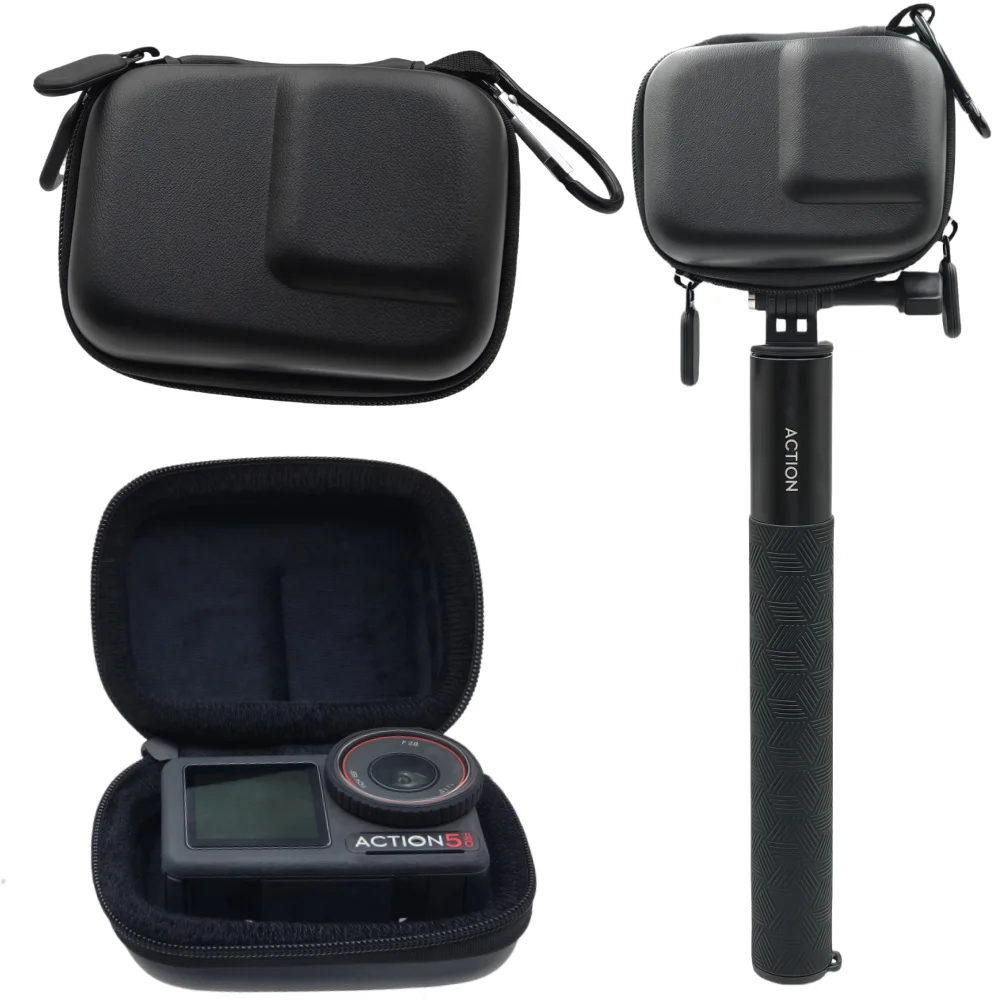Lagerung Schutzhülle Tragen Tragbare Für DJI Action 5 Pro 4 3 Gopro Hero EVA Mini Shell Wasserdicht Stoßfest