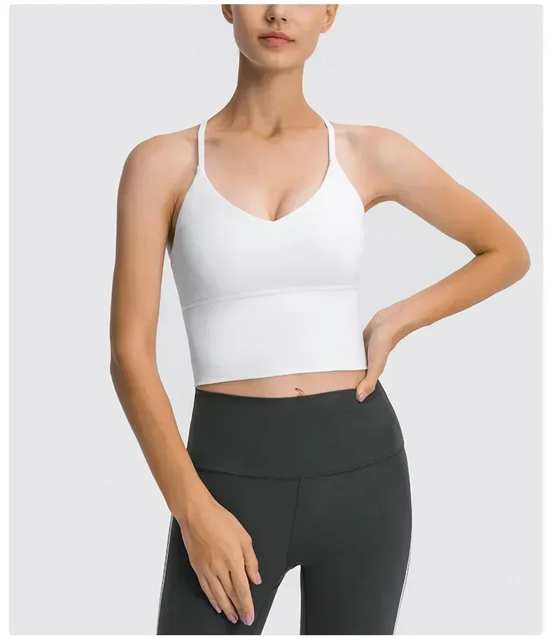 Lemon Women's Bra Sports Bra Underwear Without Bones Cropped Gym Fitness Yoga Tank Top Jogging Workout Top Vest Women Clothing