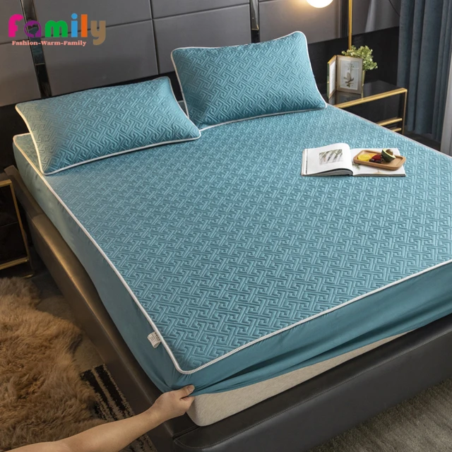 Protège-matelas imperméable en relief, couvre-lit, Queen, King, Twin,  160x200 - AliExpress