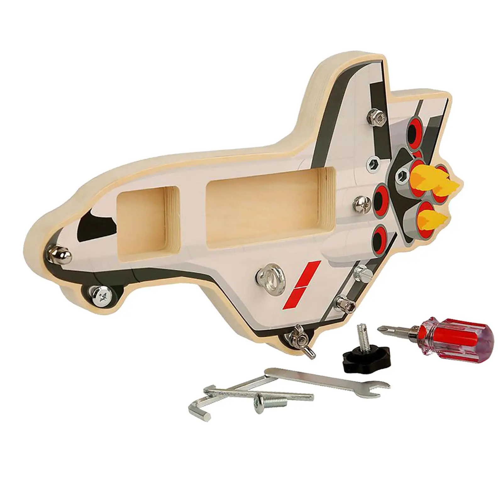

Screw Driver Activities Tools Wooden Montessori Toys Sensory Learning Toy Busy Boards Materials Spaceship for Boys Preschool