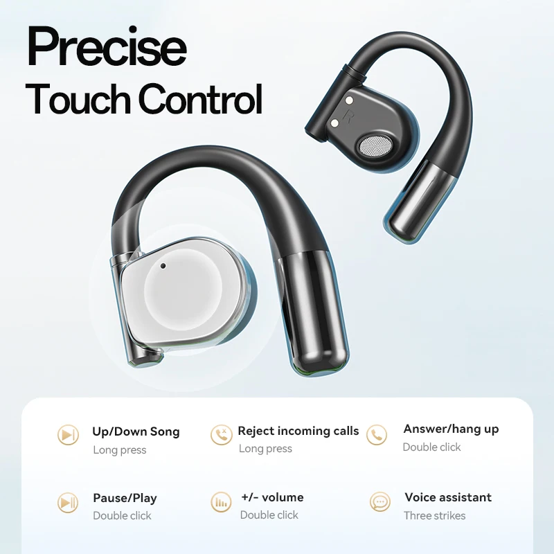 [AI Earphone] Translator Earbuds 144 Languages Bluetooth 5.4 Two-Way Voice Translator Real Time ﻿APP AI Wireless Headphones 2