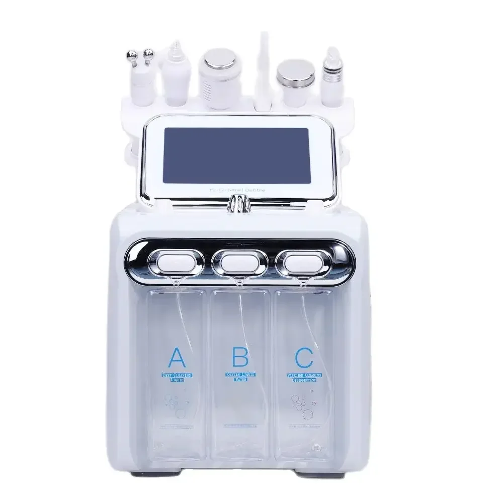 Hydro Dermabrasion Machine 7in1 H2-O2 Water Dermabrasion Tightening Small Bubble RF Facial Microdermabrasion Skin Lifting Spa