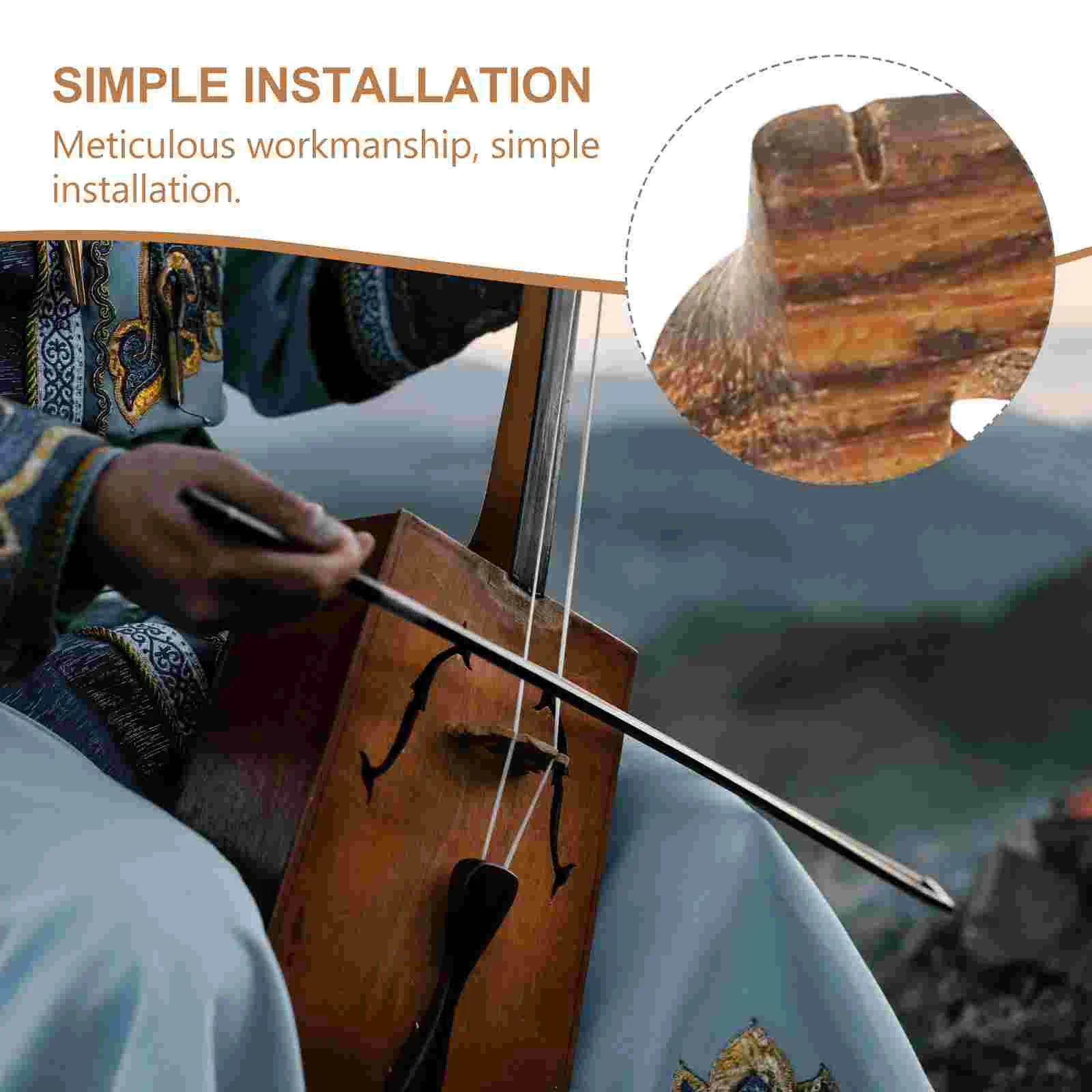 Erhu Bridge Chinese Ebony Wooden Accessories Musical Parts Violin Replacement Instrument Mandolin Balalaika Codes Tools Bridges