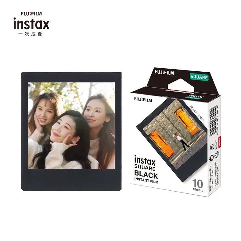 10-50 Sheets Fujifilm Instax Square Film Black White Edge Photo Paper For Instax Camera SQ1 SQ10 SQ6 SQ20 Share SP-3 Printer