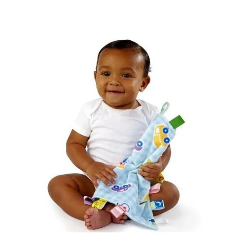 Baby Comforting Taggies Blanket Multifunctional Baby Toys Soft Toddler Grasping Fantoche Towel Newborn Reassure Towel