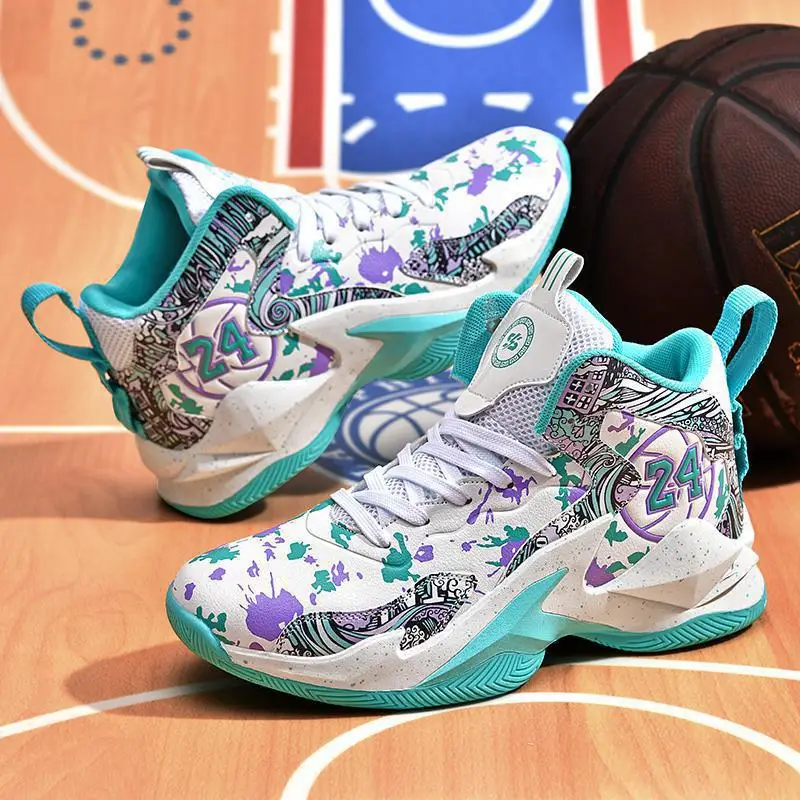 2023 Nouvelles chaussures d'entraînement de sport antidérapantes pour hommes et enfants, bottes de basket-ball, baskets_voghion.com