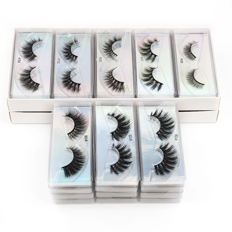 

HEALLOR 4/20/50/100 Pairs Wholesale 3D Mink Lashes Natural False Eyelashes Reusable Messy Fake Lashes In Bulk Cilios Make ups