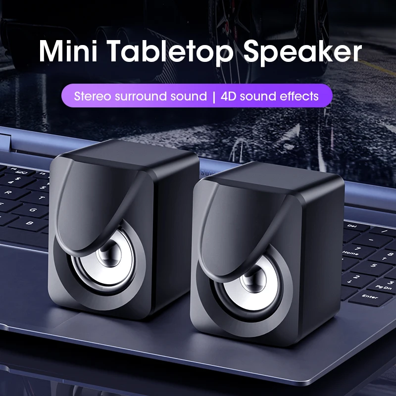 USB Computer Speaker for Laptop PC Subwoofer Wired Music Player Audio Speakers Deep Bass Sound Loudspeaker Not Bluetooth Speaker