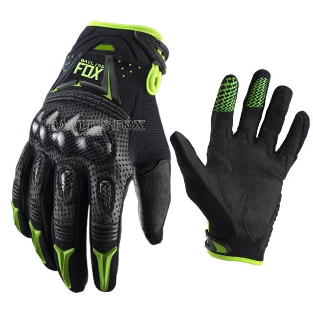 Delicate Fox Bomber Gloves Mountain Bicycle Off-road Guantes Enduro  Motocross Moto Cross Riding Cycling Black Green Luvas Mens - AliExpress