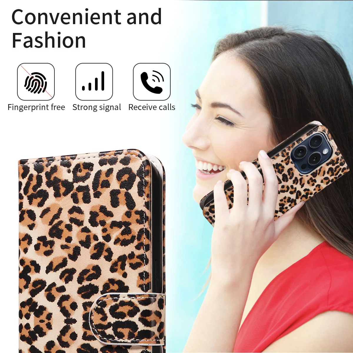 Fashion Multi-Functional Phone Case with Kickstand, Lanyard, and Card Holder