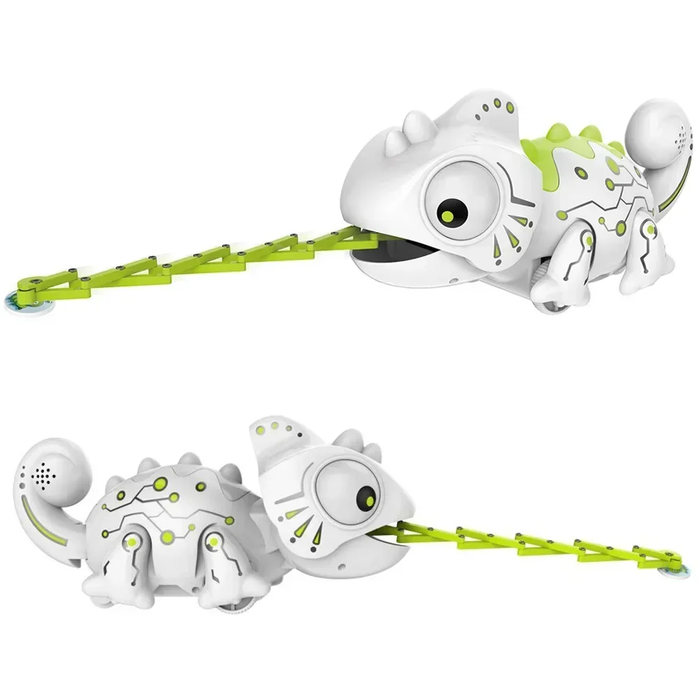 Dinosaur Control RC Animal Toys Remote Chameleon 2.4GHz Pet White Chameleon Color Changeable Smart Dinossauro Toy For Kids Gift 3