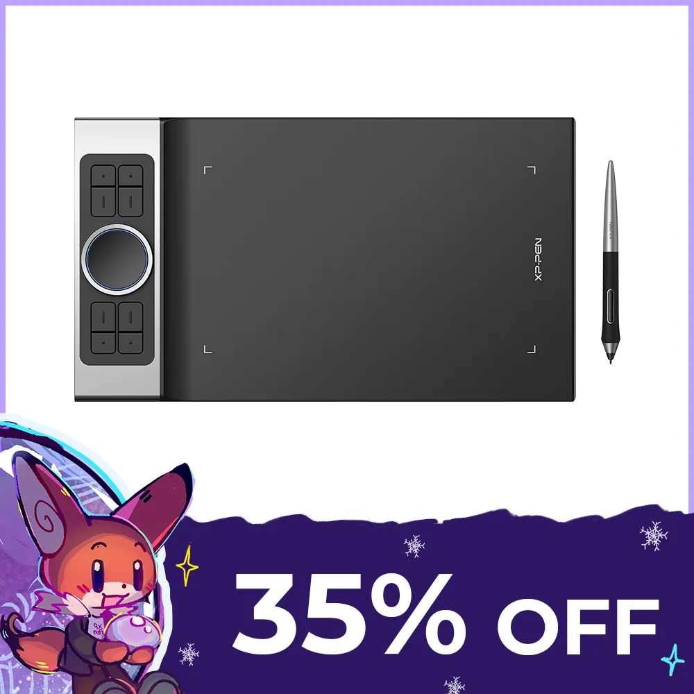 Xppen Deco Pro S 9X5 Pollici Tavoletta Da Disegno 8192 Livello 60Tilt 8 Tasti Express 2 Ruote Supporto Android Windows Mac