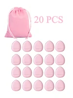 20pcs Finger Air Cushion Sponge Powder Puff Set with bags, Makeup Puff, For Liquid Foundation, Powder Foundation, Concealer 2