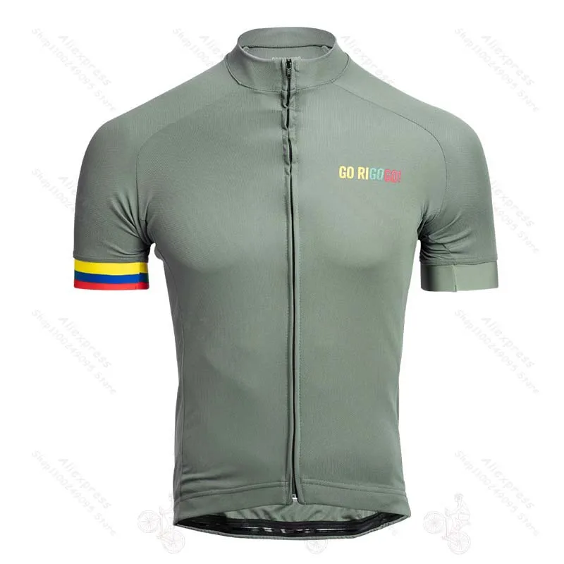 

2022 Go Rigo Go Cycling Jerseys Summer Bike Short Sleeves Colombia Team Cycling Clothing Men Bicycle Sportswear Maillot Ciclismo