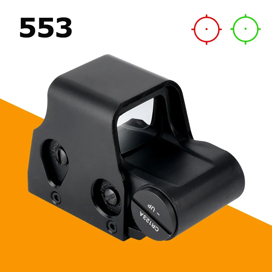 

553 Red Green Dot Holographic Scope Tactical Optical Collimator Reflex Riflescope Hunting Accessories with 11/20mm Rail Mount