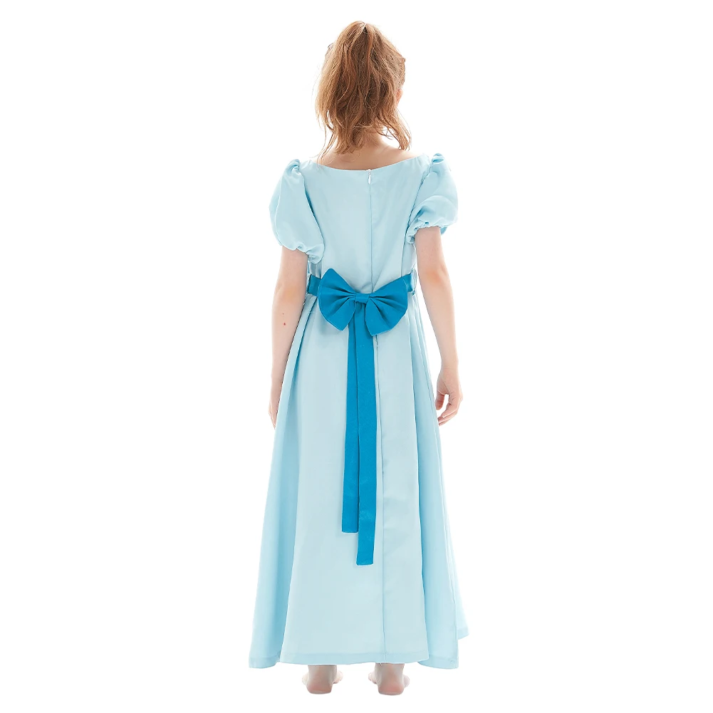 Fantasia Wendy Cosplay Costume Kids Girls Cartoon Peter Pan Dress Disguise Halloween Carnival Party Suit