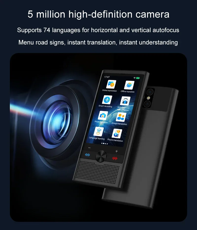 S10 Portable Smart Voice Translator 148 Online19 Offline Languages Real-time Photo Recording Translation 4G WIFI Smart Translate