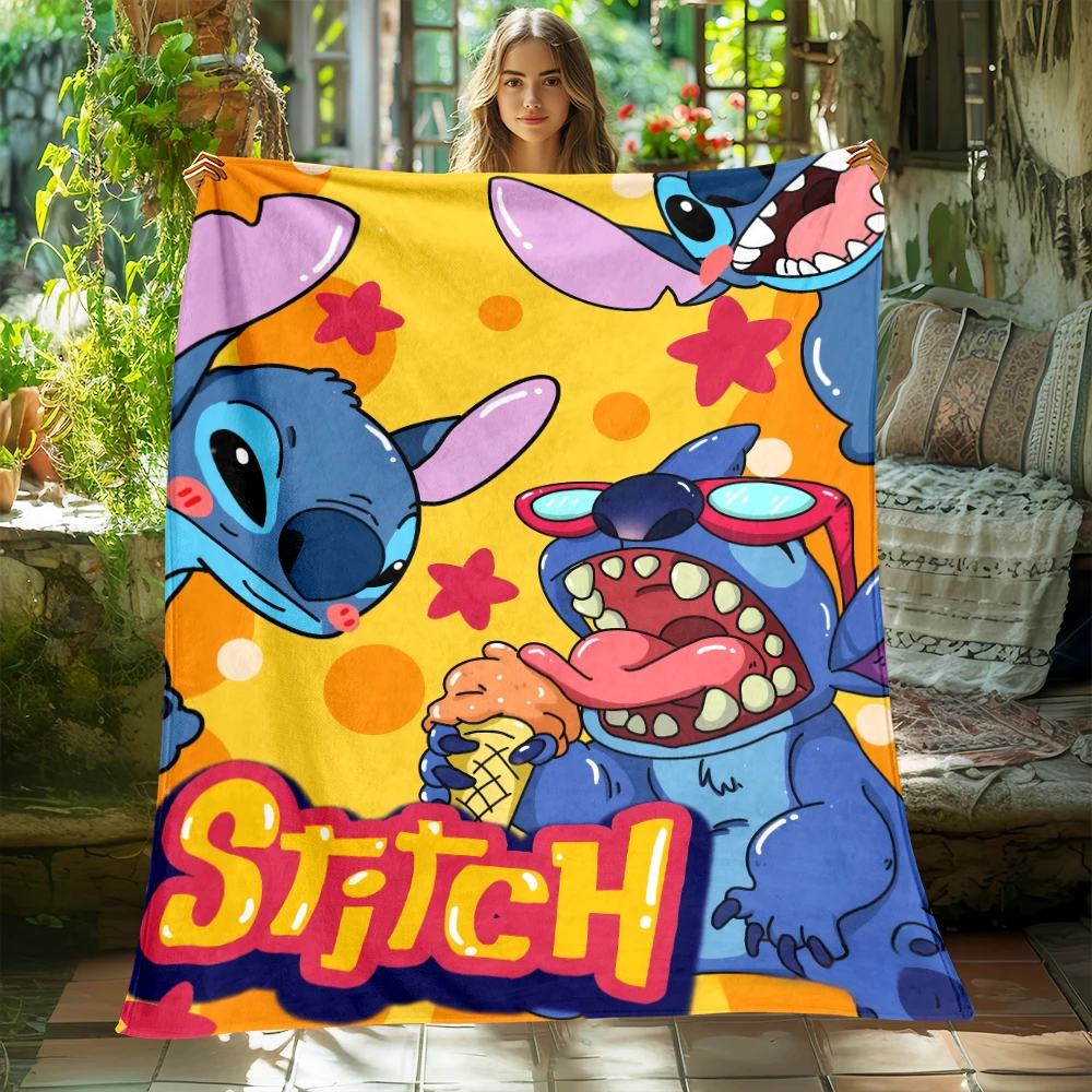 

Disney Lilo & Stitch Blanket- Lightweight Flannel Throw for Sofa, Bed, Travel, Camping, Livingroom, Office, Couch,picnic blanket