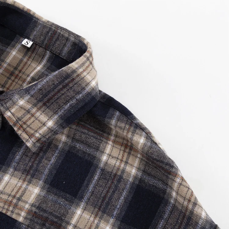 Lapel Autumn 2025 Shirts Outwear Fashion Ladies Contrast Long Sleeve Patchwork Elegant Women Coat Cardigan Female Shirts