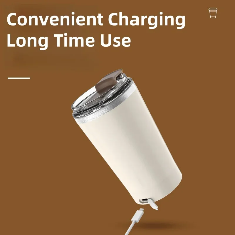 Electric 400ML Magnetic Automatic Mixing Cup USB Rechargeable Waterproof Milk Coffee Self Mixing Mug Suitable for Different Cups 5