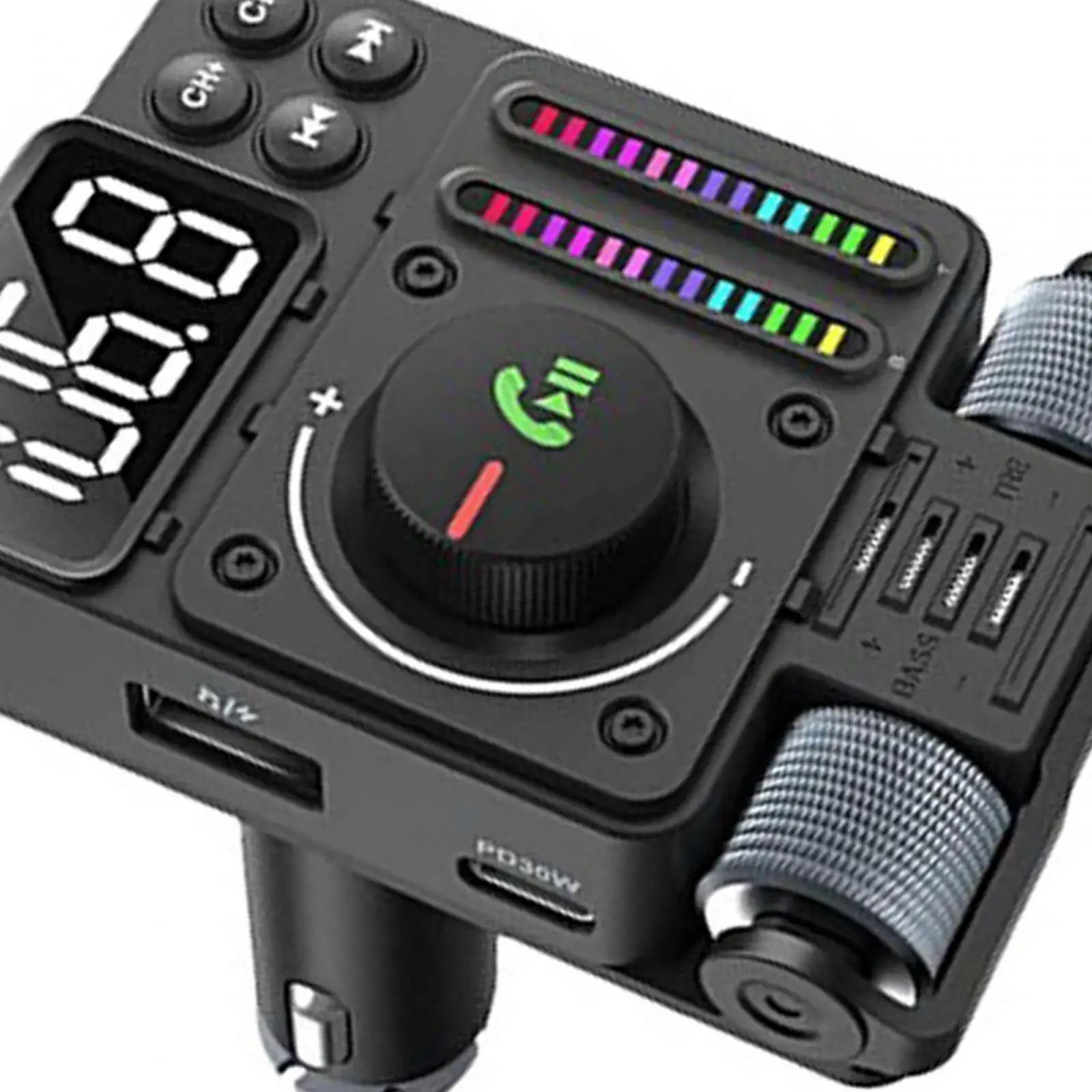 

Bluetooth FM Transmitter USB Charging MP3 Audio Handsfree Call Car Charger