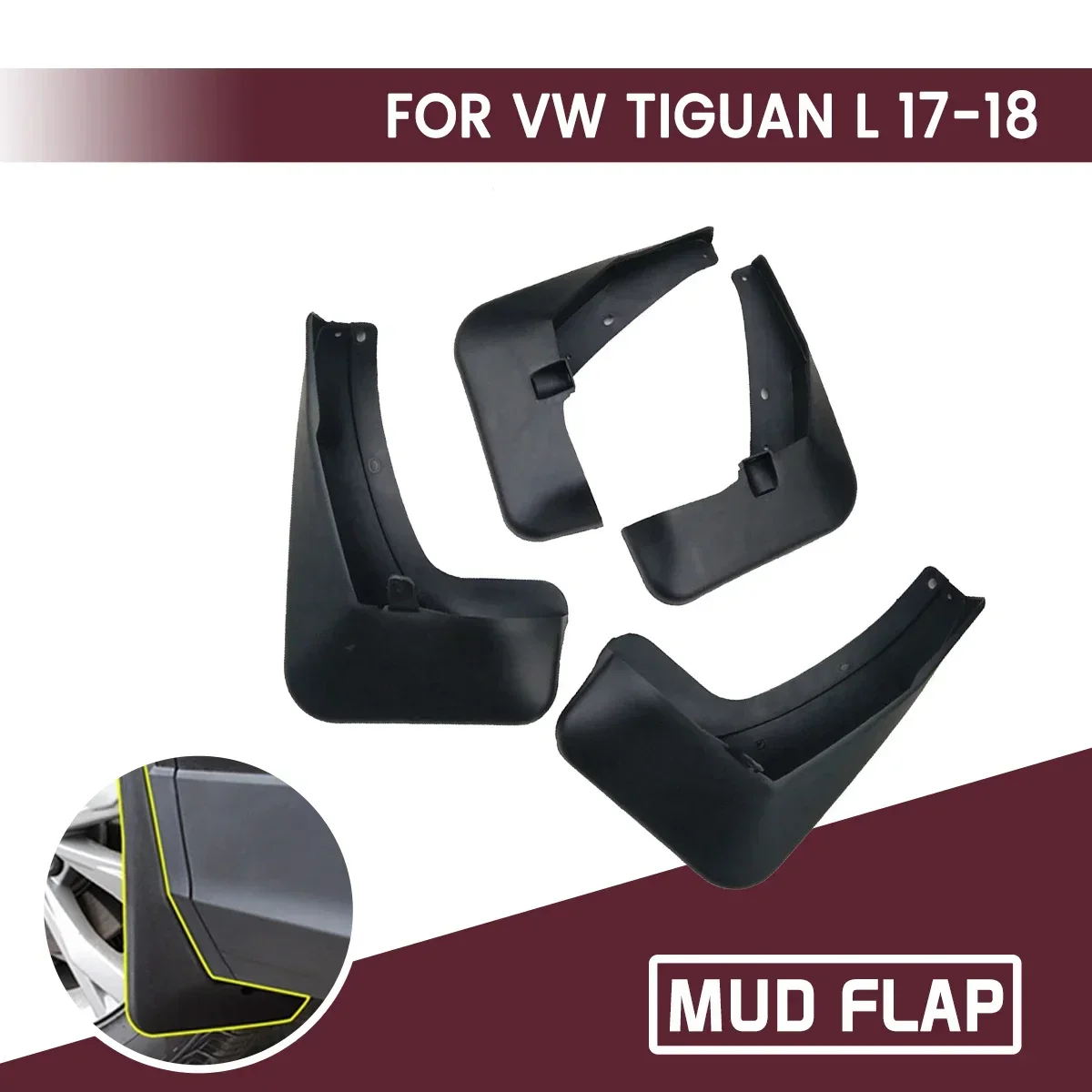 

Передние и задние флэш-Брызговики для VW TIGUAN L 2017-2018