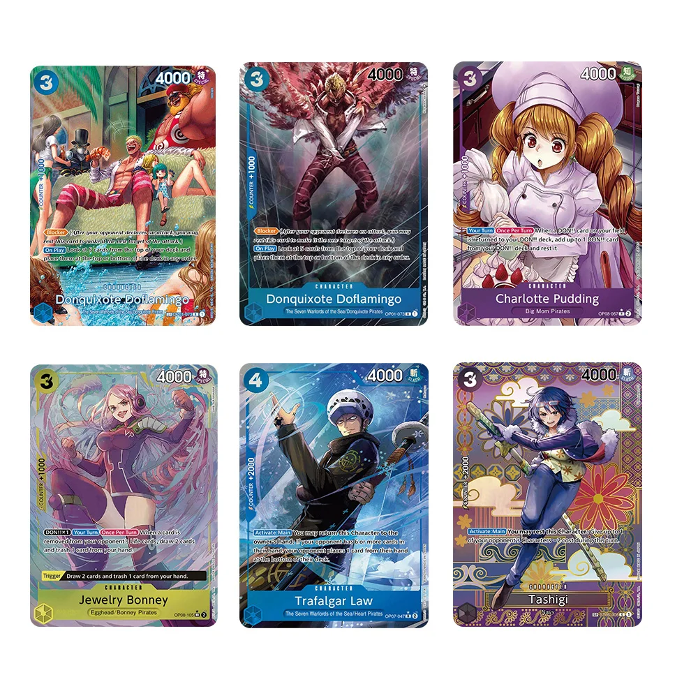 Anime One Piece OPCG English Leader Luffy Nami Sanji Sabo Boa