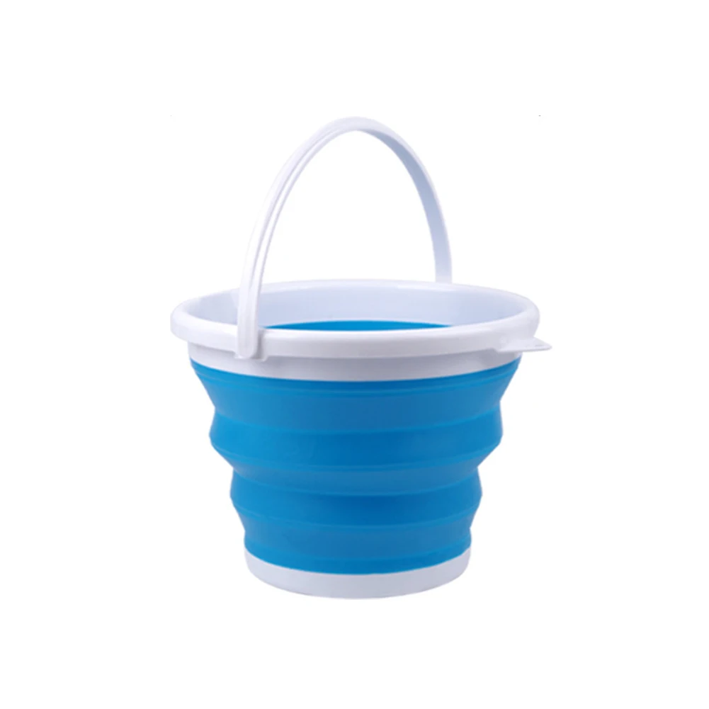 3L/5L Cleaning Bucket Foldable Fishing Water Pail Portable Car Washing Bucket for Outdoor Travelling Camping Fishing Car Washing