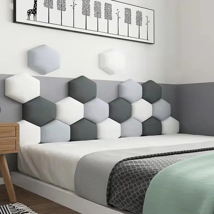 Hexagon Headboard Nordic Style Modern 90 135 150 Bed Head Board