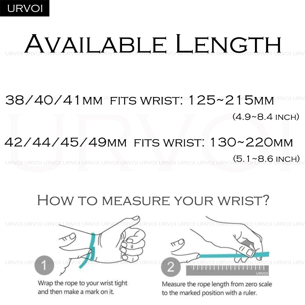URVOI Elastic Nylon Loop Strap with Ring Closure