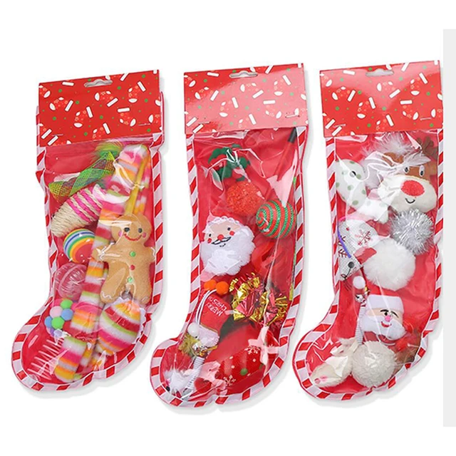 Christmas Pet Toys  Noise Chewing Toy Christmas Cat Cute Funny Toy Sets Pet New Year Gifts Pet Hot Sale Simple Toys 2025 New