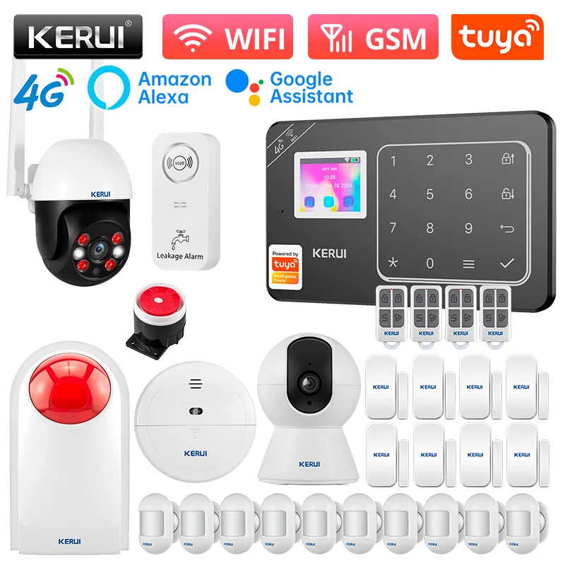 GSM 4G WiFi Alarm Security System Alarm for Home 433mhz Security Protection Alex