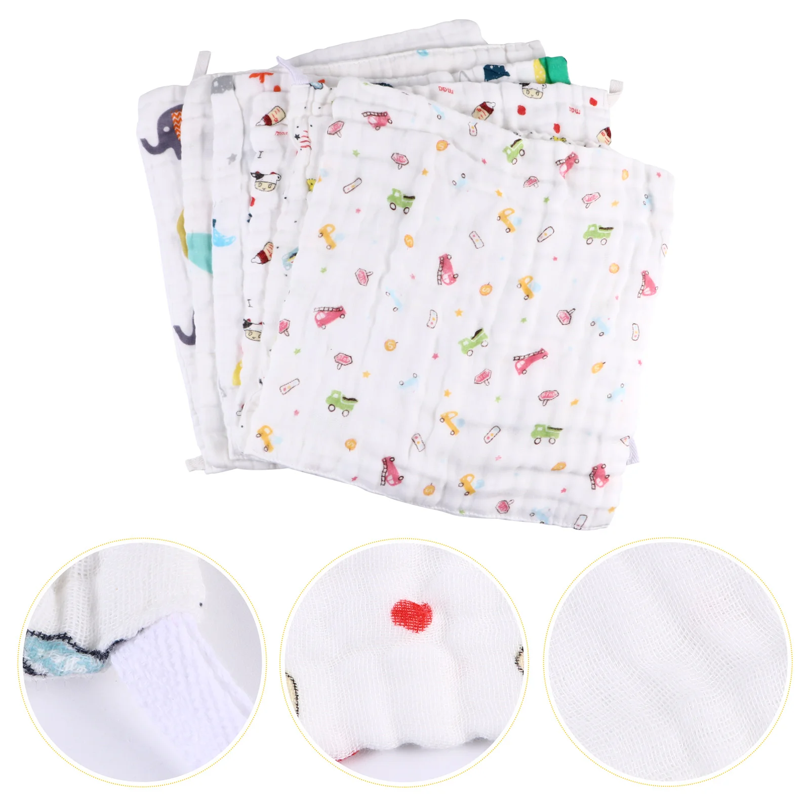 

6 шт., детские полотенца из чистого хлопка