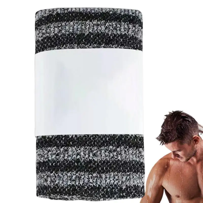 

Back Wash Exfoliate Washcloth Body Exfoliator Scrub Towel Body And Back Pull Strap Washcloth With Good Flexibility For Women Men