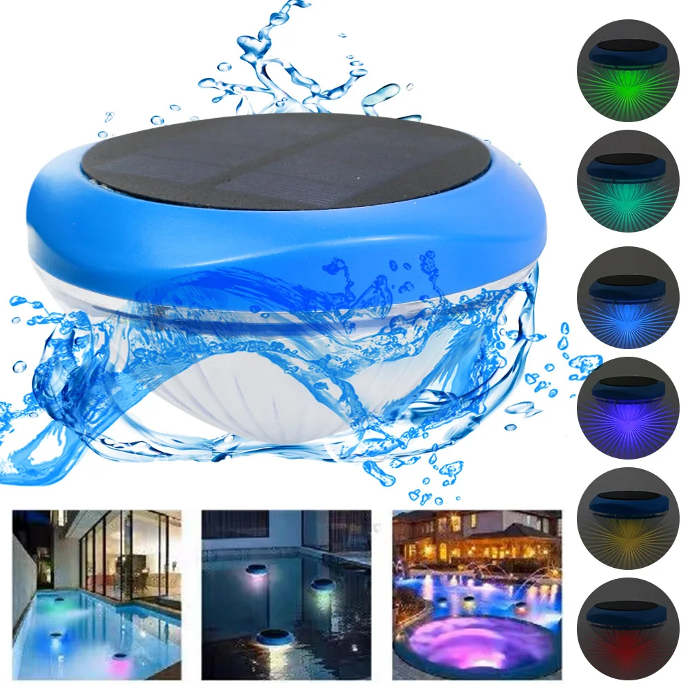 Solar Water Floating Lights Outdoor Pond RGB Solar Rechargeable Decorative Colourful Swimming Lights Patio Pool Landscape Lamp