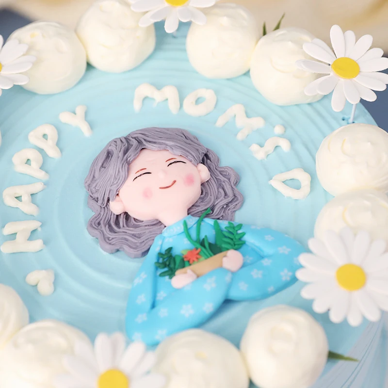 SUMERSHA 12 Stück Mother's Day Cake Topper – 3 Designs, Blumen & Herzen, Für Kuchen & Cupcakes