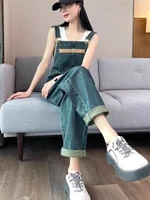 Women’s Denim Overalls Vintage Workwear Style 2026 Spring Autumn Loose Slim Fit Casual Fashion Dungarees Versatile Streetwear - Image 2