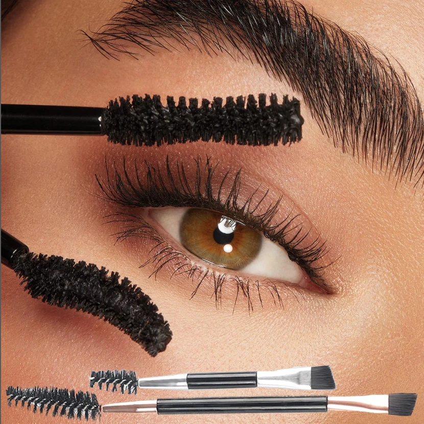 

Soft Eyelash Brushes Double Head Scroll Eyebrow Brush Contouring Eye Brow Brushes Mascara replacement brush Cosmetic Makeup