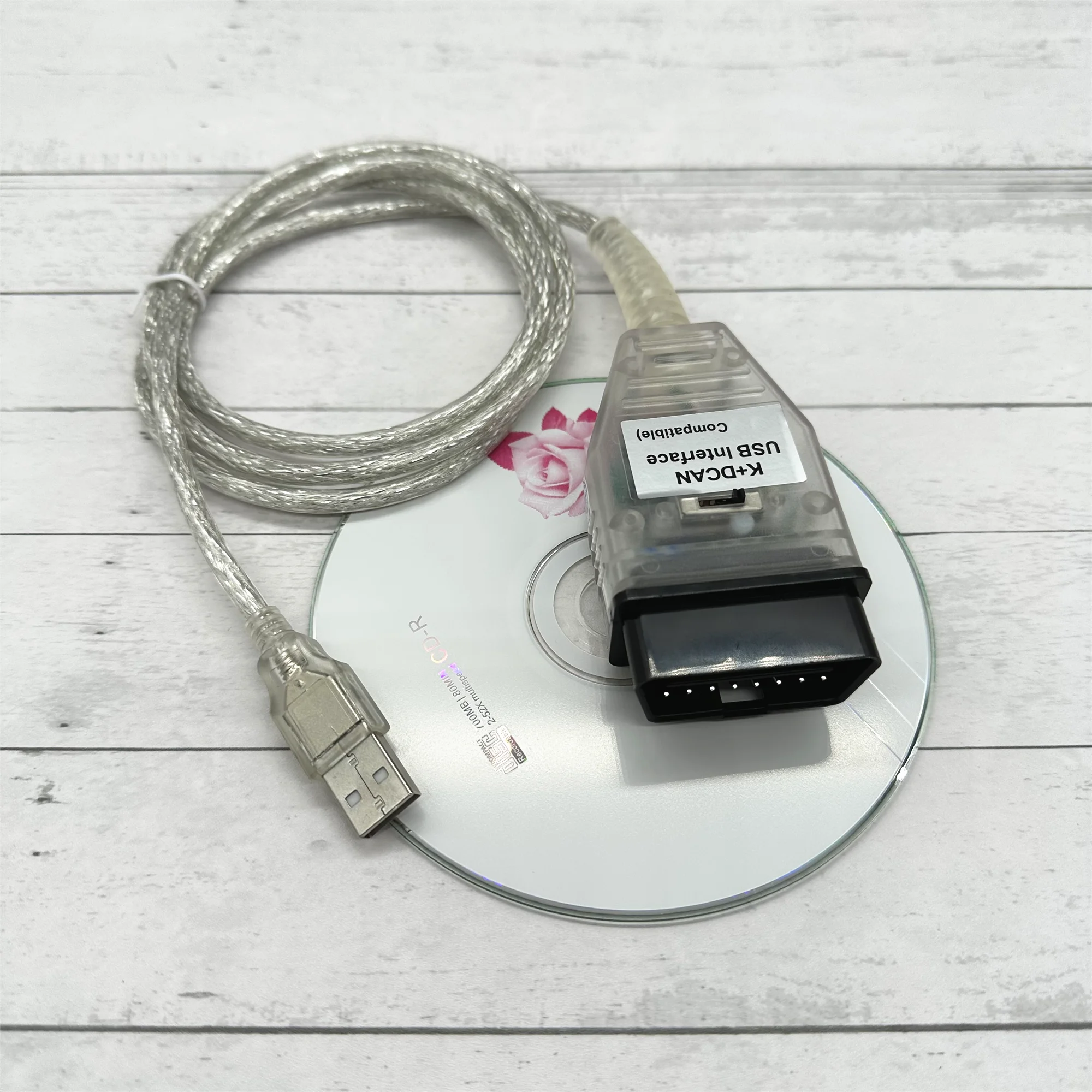 K+DCAN USB-Schnittstelle Mit Schalter Für BMW OBD2 Diagnosekabel