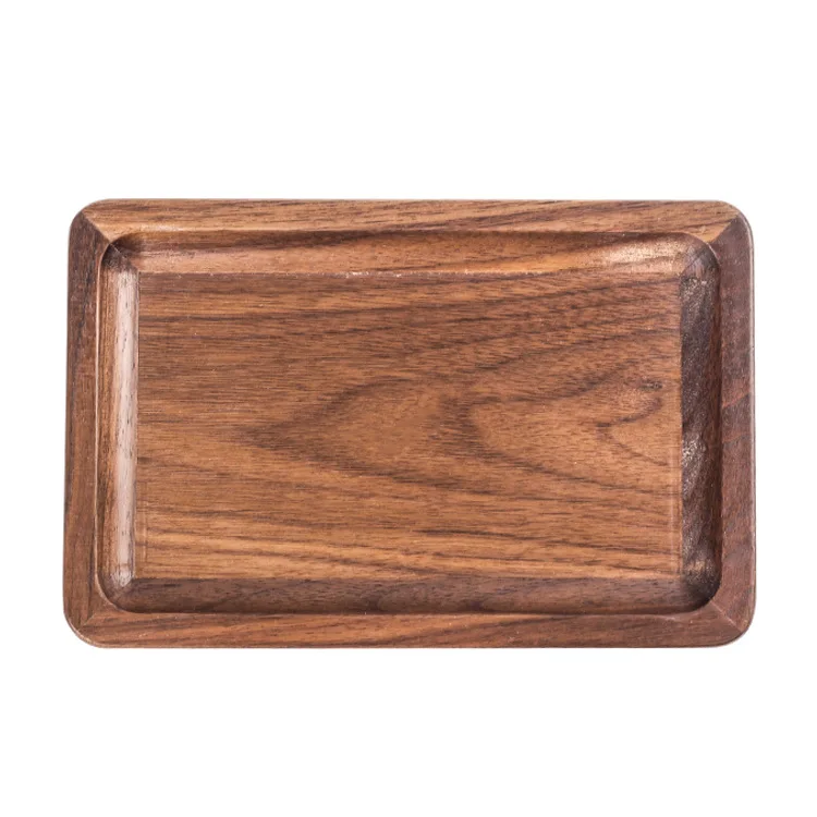 New 1pcs Walnut Wood Rolling Trays Wooden Cigarette Smoke Serving